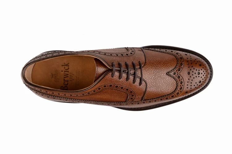 derby ze skóry cielęcej pebble grain