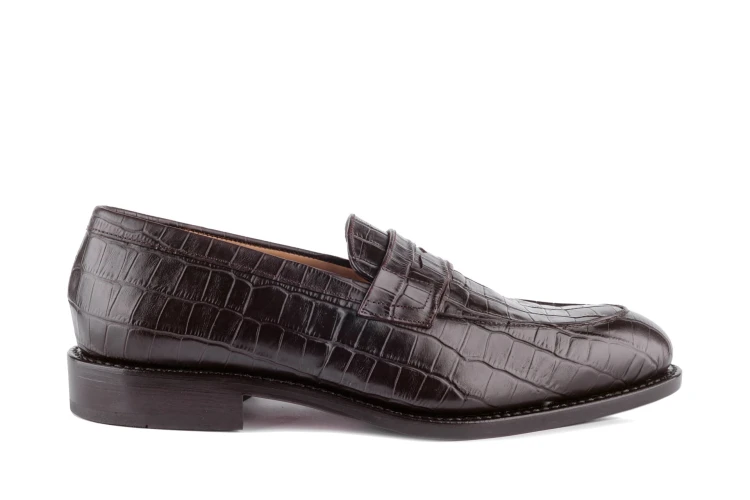 Partigiani loafersy ręcznie szyte brązowe