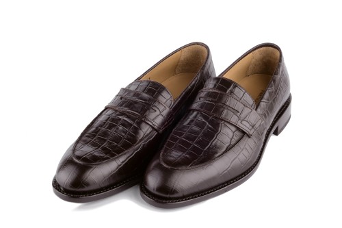 Partigiani loafersy ze skóry cielęcej