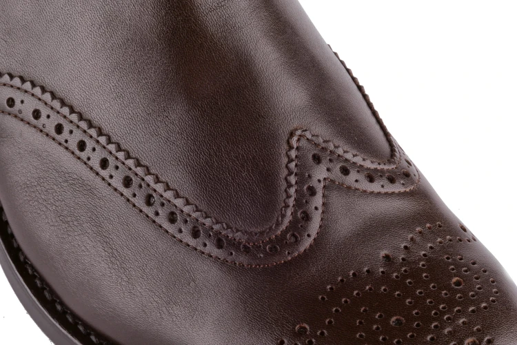 Partigiani chelsea boots, sztyblety ze skóry olejowanej szyte ręcznie goodyear welted