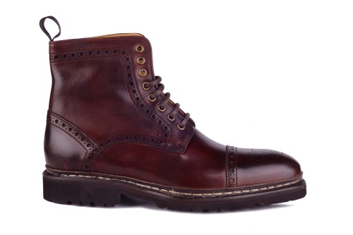 Berwick 317 Regency Polo Brown Boot , skóra olejowana