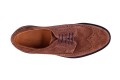 Carlos Santos 1046 Brown Suede Derby long wing skóra zamszowa gumowa podeszwa