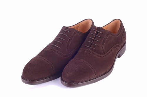 Berwick 3182 Superbuck Oxford zamszowy brogowany oksford na gumowej podeszwie