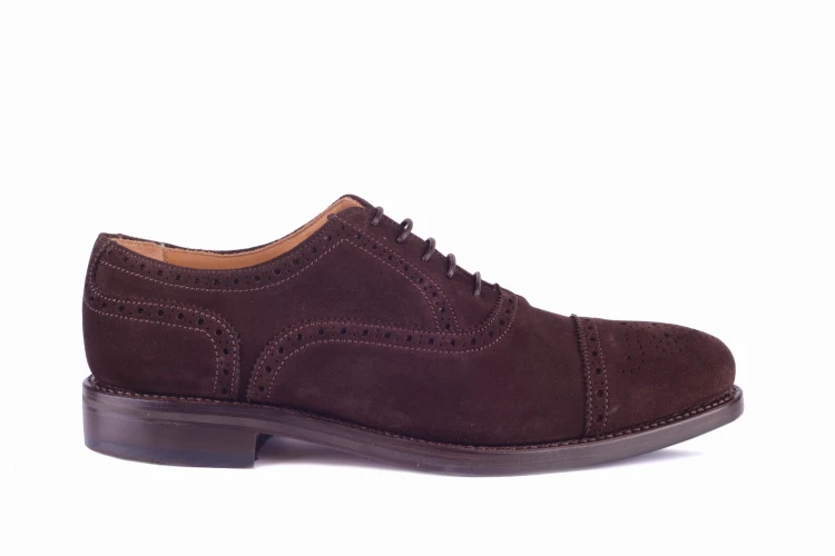Berwick 3182 Superbuck Oxford zamszowy brogowany oksford na gumowej podeszwie