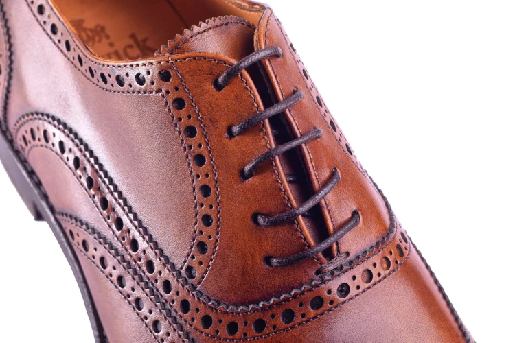 Berwick 3561 Cuero Oxford, full brogues, pełne brogowanie, męskie oxfordy, zamknięta przyszwa, ręcznie szyte obuwie, smart casual, styl półformalny
