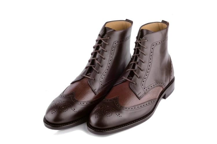 buty za kostkę ręcznie szyte