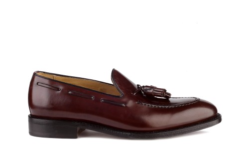 Berwick 2561 Cordovan Red Brown Loafer skóra końska cordovan