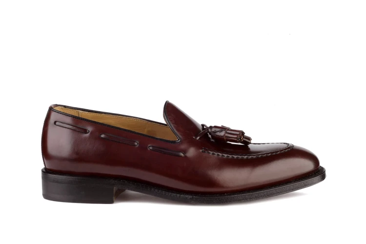 Berwick 2561 Cordovan Red Brown Loafer skóra końska cordovan