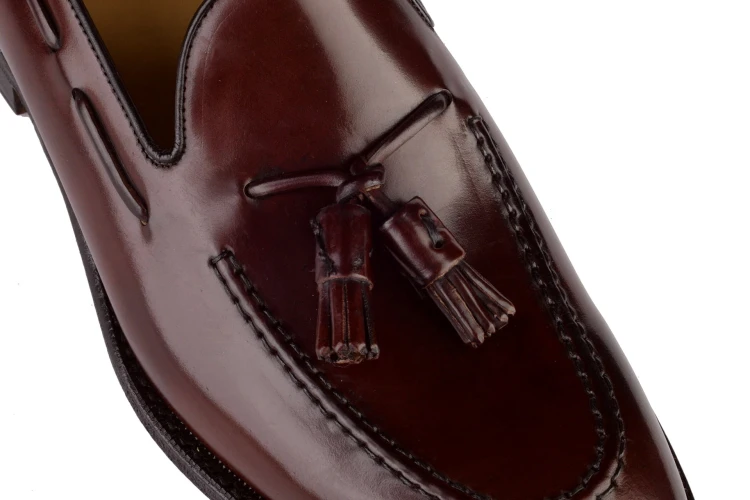 Berwick 2561 Cordovan Red Brown Loafer skóra końska cordovan