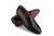 9926 carlos santos czarne buty wsuwane loafers gyw skórzana podeszwa anilina