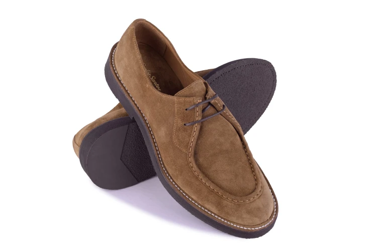 buty derby na podeszwie z crepy