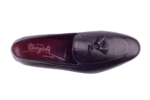 Fratelli Borgioli Tassel Loafer brown buty wsuwane brązowe