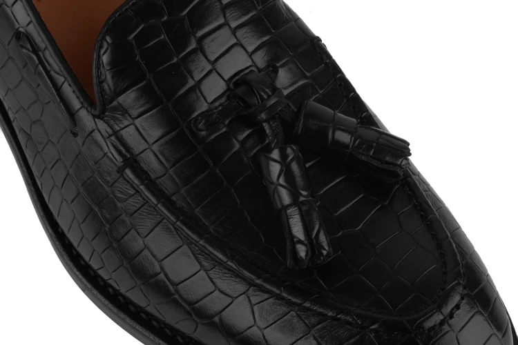 tassel loafers ręcznie szyte