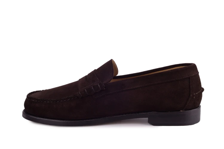 męskie loafersy z zamszu cielęcego