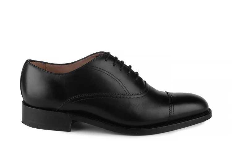 Barker Nevis Black Oxford, Goodyear Welted ,handmade,