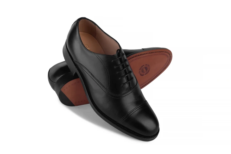 Barker Nevis Black Oxford,zdrowe buty, wygodne buty,