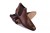 buty wsuwane klasyczne,  brązowe sztyblety