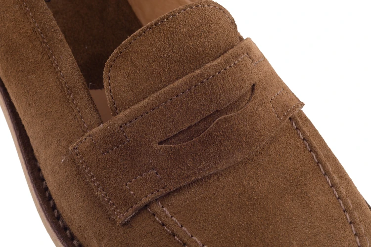 Carlos Santos 1789 penny loafers mokasyny kolor brązowy.