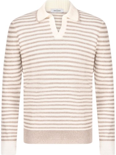 polo z długim rękawem kniane