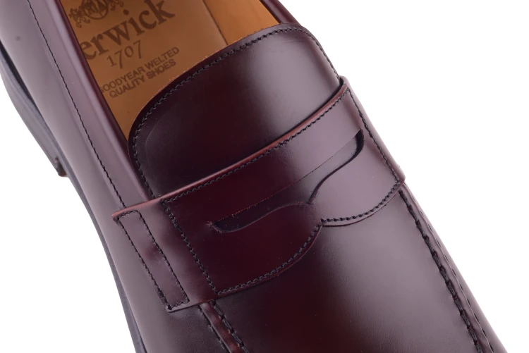buty penny loafers Berwick szyte metodą goodyear welted