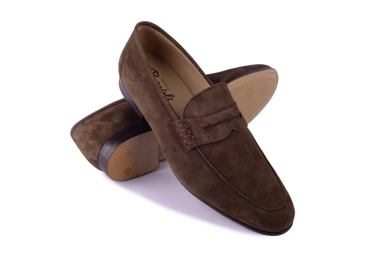 penny loafers na skórzanej podeszwie