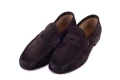 zamszowe penny loafers