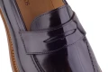 bordowe wsuwane loafersy