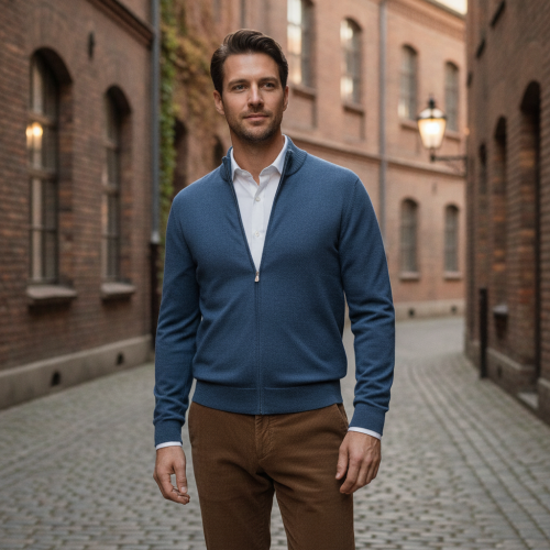 GRAN-SASSO-Sweter-rozpinany-vintage