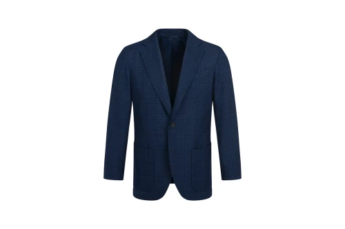 Marynarka Partigiani Blue Glen Check