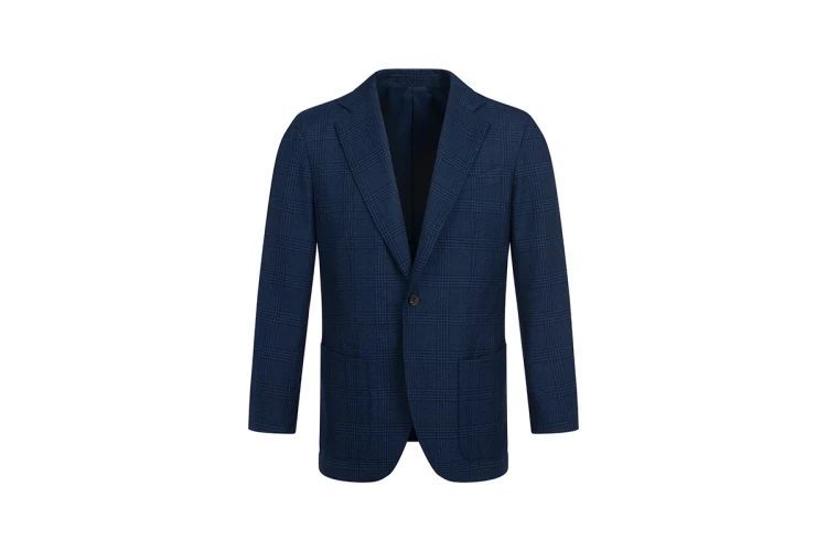 Marynarka Partigiani Blue Glen Check