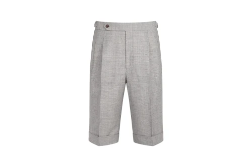 Szorty Partigiani Wool Linen Light Grey