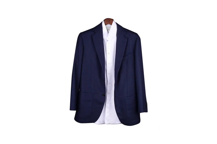 Marynarka Partigiani Angelico Navy Hopsack