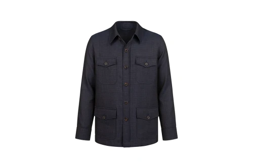 Overshirt Partigiani Marzotto Brown Wool
