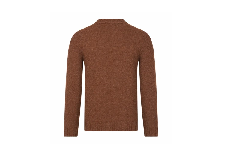 Brązowy sweter Shetland marki GRAN SASSO