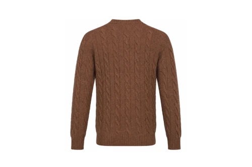 shetland brązowy sweter gran sasso