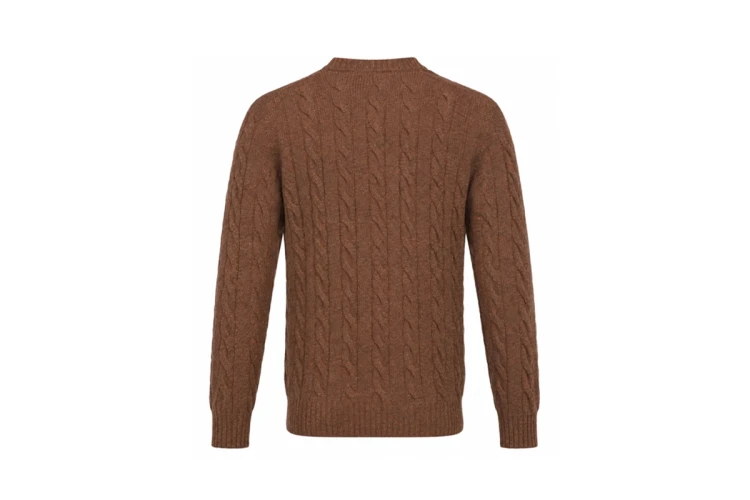 shetland brązowy sweter gran sasso