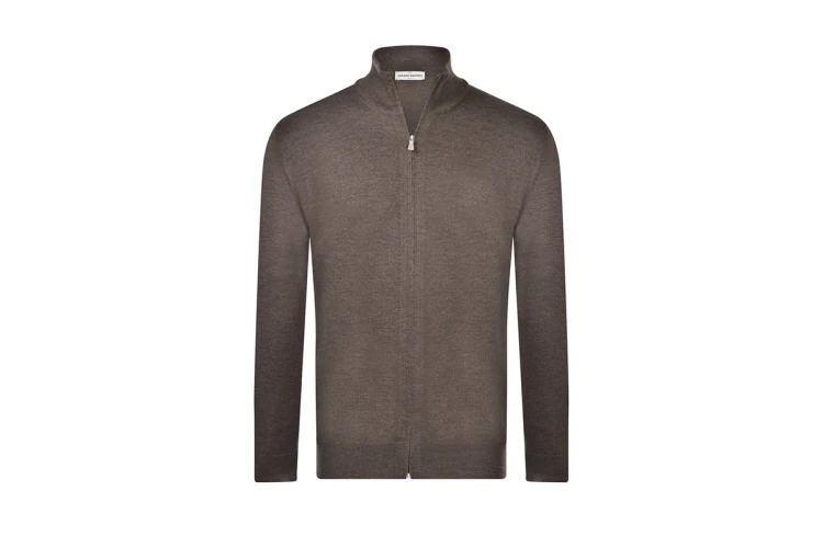 sweter rozpinany z wełny merino