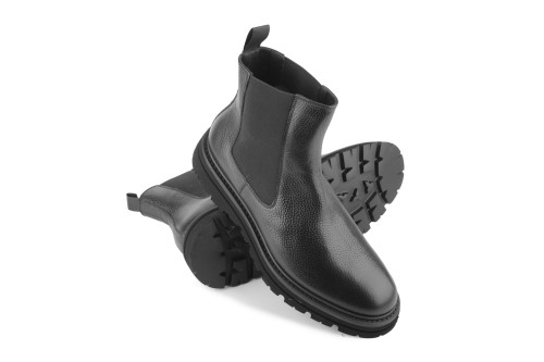 wsuwane buty za kostke czarne