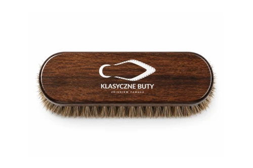 Szczotka do butów z końskiego włosia 15 cm