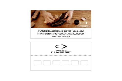 Voucher na pielęgnację obuwia na 6 zabiegów