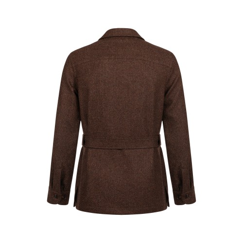 safari jacket z tweedu