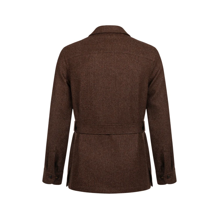 safari jacket z tweedu