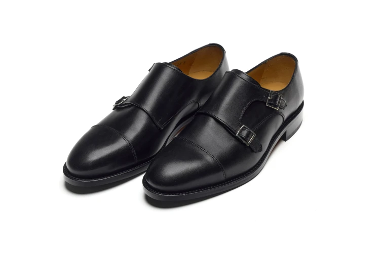 Partigiani 7770 Black Monk goodyear welted gumowa podeszwa  kolor czarny