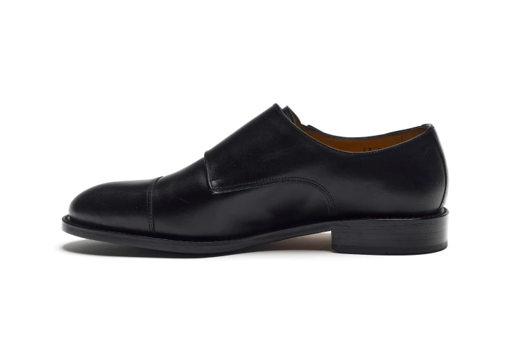 Partigiani 7770 Black Monk goodyear welted gumowa podeszwa  kolor czarny