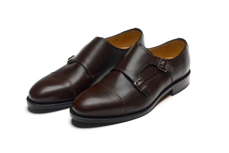 Partigiani 7770 Maxim Marron Monk, goodyear welted, ręcznie patynowane, skóra cielęca, podeszwa gumowo-skórzana, medium brown, skóra anilinowa, średnia stopa, szersza stopa, model półformalny