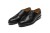 partigiani derby long wing rubber sole black calf