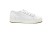 biały sneakers ze skóry jelenia