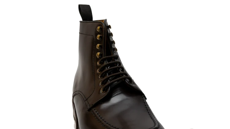 buty ze skóry cordovan wysokie