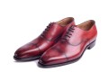 Carlos Santos 8627 Alentejo Oxford - buty typu oksford w kolorze czerwonym, Goodyear Welted