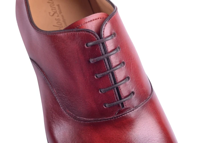 Carlos Santos 8627 Alentejo Oxford - buty typu oksford w kolorze czerwonym, Goodyear Welted